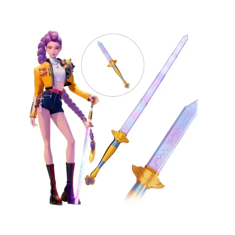 Rumi espada com símbolo roupas demônio caçador roleplay caçadores espada cosplay prop feminino masculino carnaval traje accessoriepresente