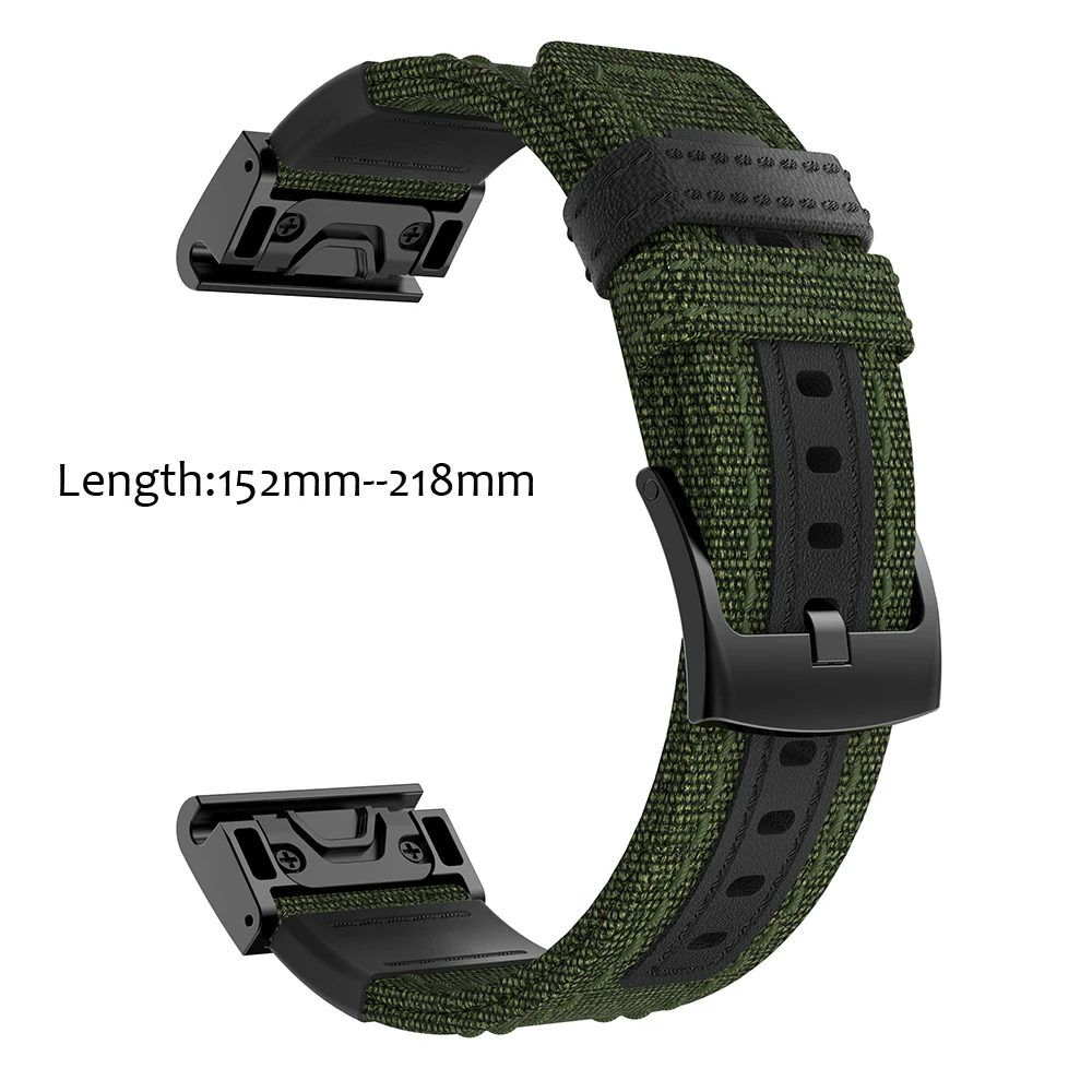 

Sport quick Easy fit watch strap for Garmin Fenix 6X 5X 3 3HR Smart watch bracelet 26 22 MM nylon strap Belt For Fenix 6 5 plus