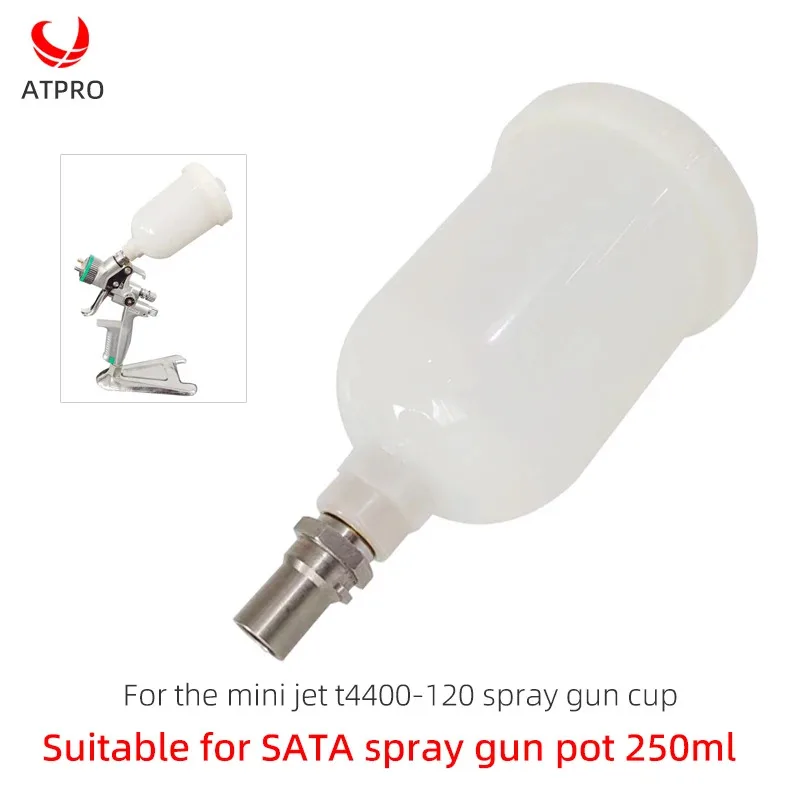 Для пистолета-распылителя SATA, чашка 250 мл, пластиковый горшок, пистолет-распылитель, банка для пистолета-распылителя Mini Jet t4400-120, чашка-распылитель не оригинал