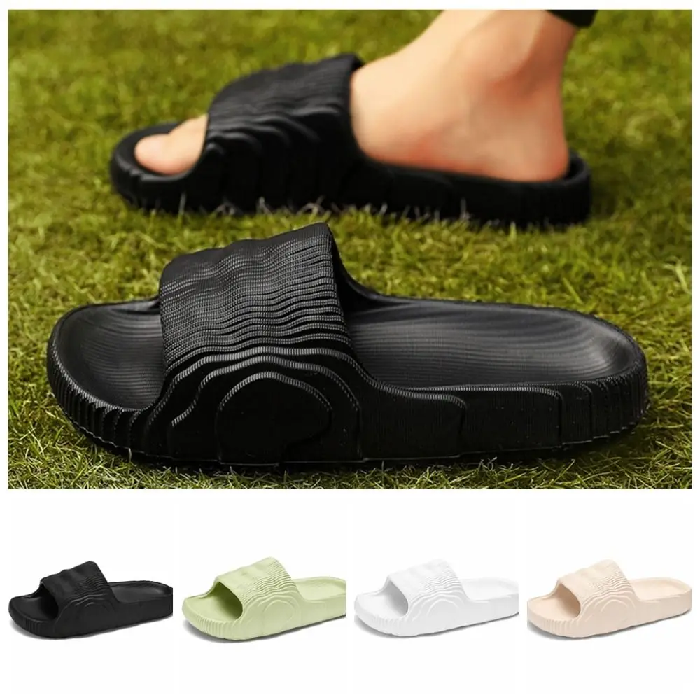 

Простые шлепанцы на платформе, сандалии, Нескользящие тапочки из ПВХ на толстой подошве, повседневная пляжная обувь, тапочки для женщин и мужчин, пляжные