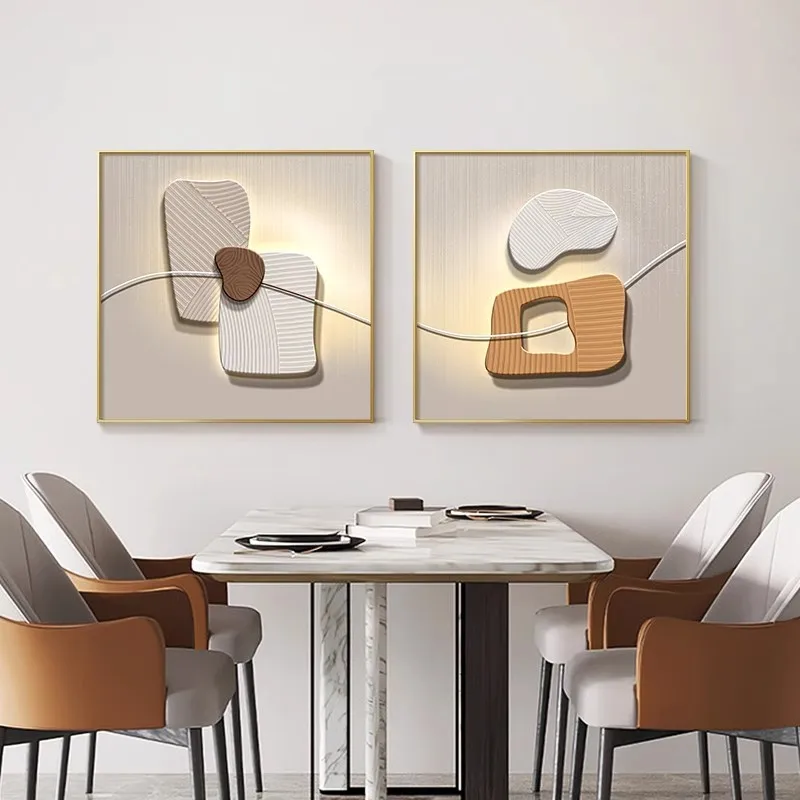 The passage of time restaurant decorative painting light luxury kitchen mural modern dining room dining table canvas painting