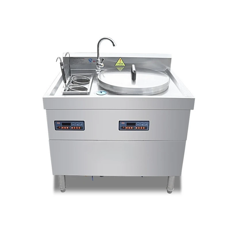 

Noodle cooking combination stove, breakfast snack noodle all-in-one machine 304 stainless steel electric heating