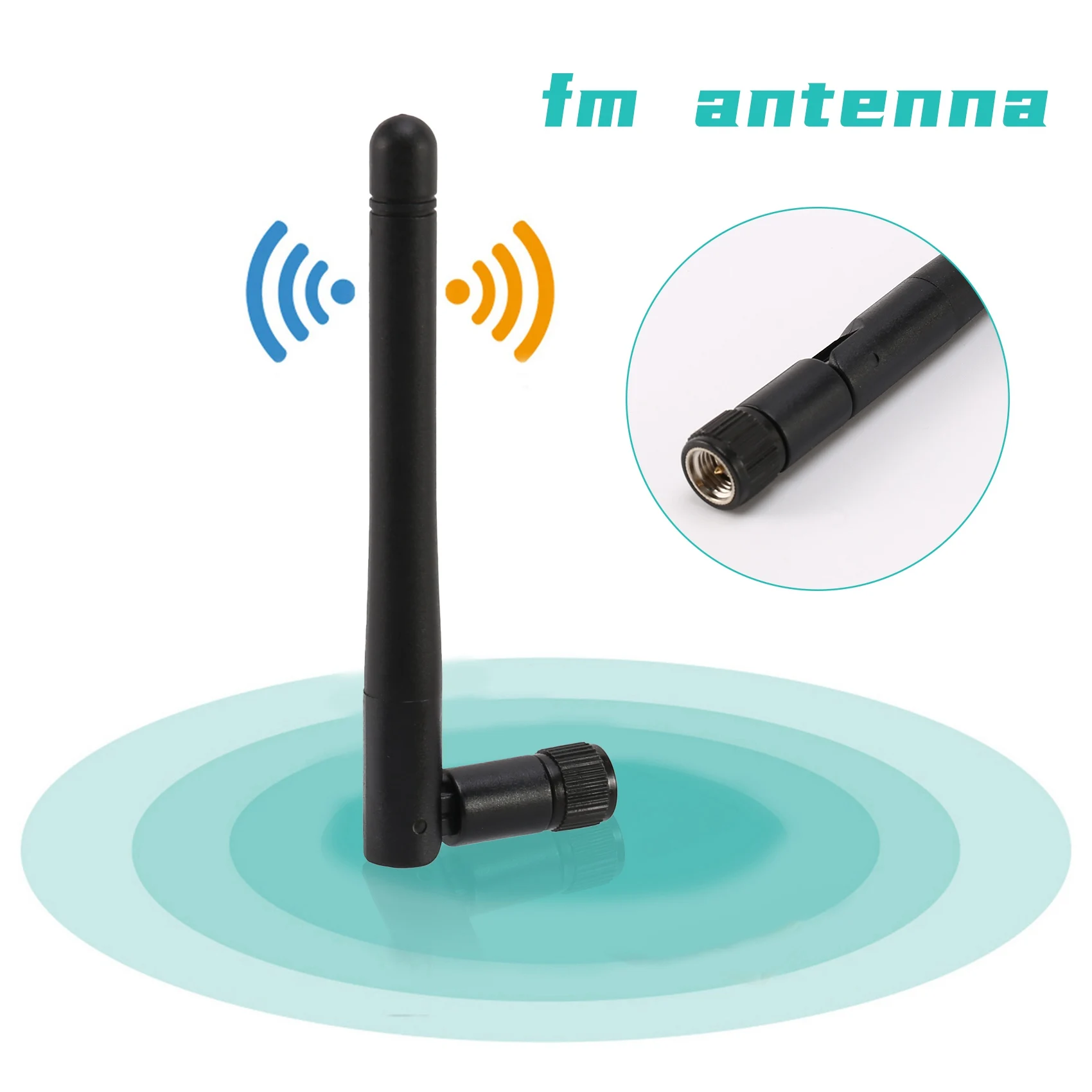 Antena Omni WIFI con conector de enchufe macho RP SMA para enrutador inalámbrico, 2,4G/5G/5,8 GHz, 2dBi, precio al por mayor, 1 unidad