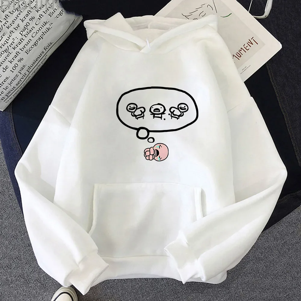 The Binding of Isaac Men\'s Hooded Sweatshirts Cartoon Clothes Fashion Long Sleeve Unisex Pullovers Aesthetic Hoodies Originality