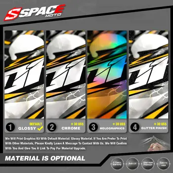 SPACE 訂製摩托車圖案背景貼紙,適用於 HONDA CRF250 2010 2011 2012 2013 CRF450 2009-2012 貼紙套裝 09 10 最佳銷售 本田 CRF 250 2012 - №3