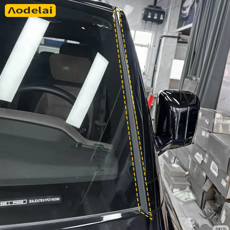 2pcs For Land Rover Defender 2020-2025 Windshield Window A Pillar Sealing Rubber Strip Noise Reduction Dust Proof Strips 90 110