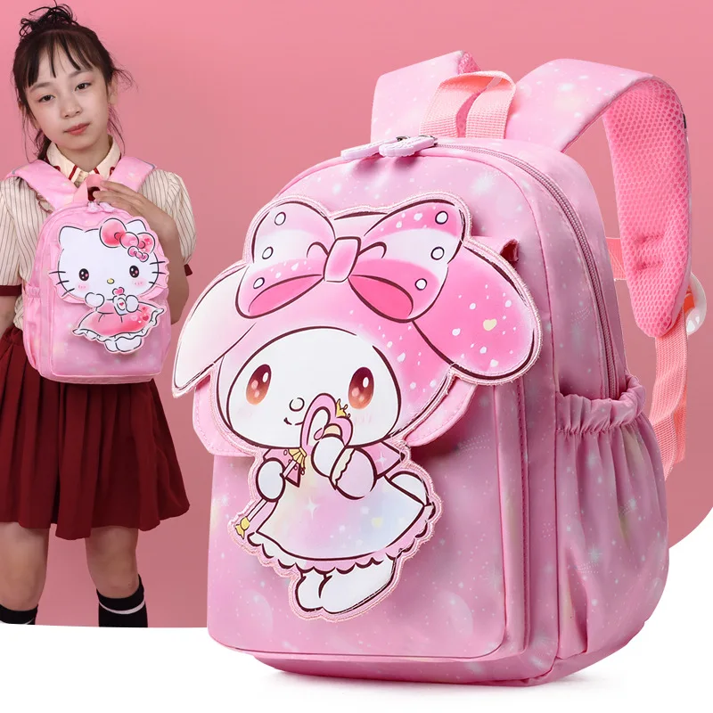 Dziecięcy plecak z motywem kreskówkowym i anime Hello Kitty Kuromi My Melody przedszkole Prezent dla dziewczynki tornister