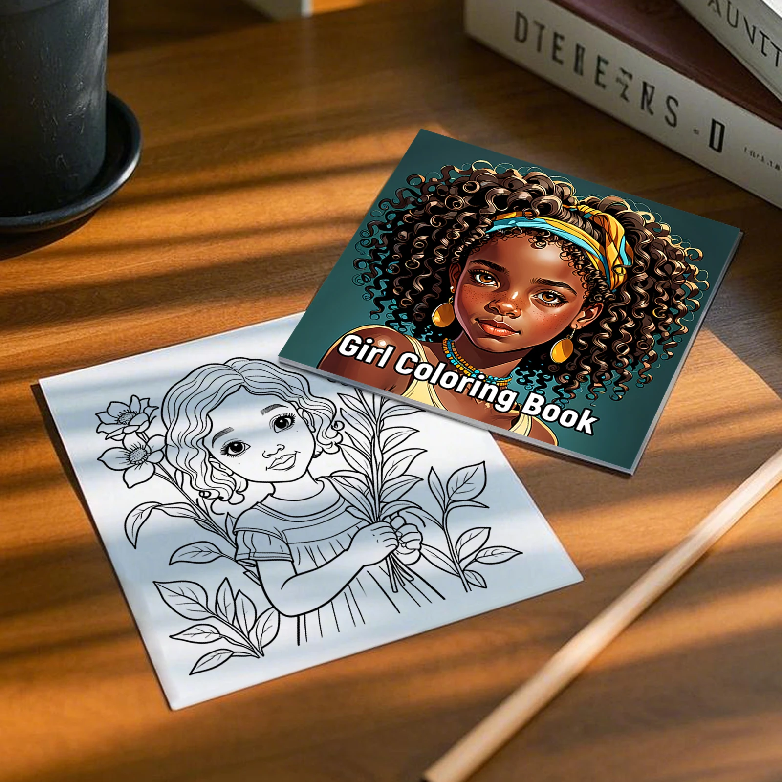 1pc Libro da colorare artistico 24 pagine Ragazza Modelli Regalo per la festa di compleanno Alleviare lo stress Kill Time Graffiti Pittura Disegno per adulti