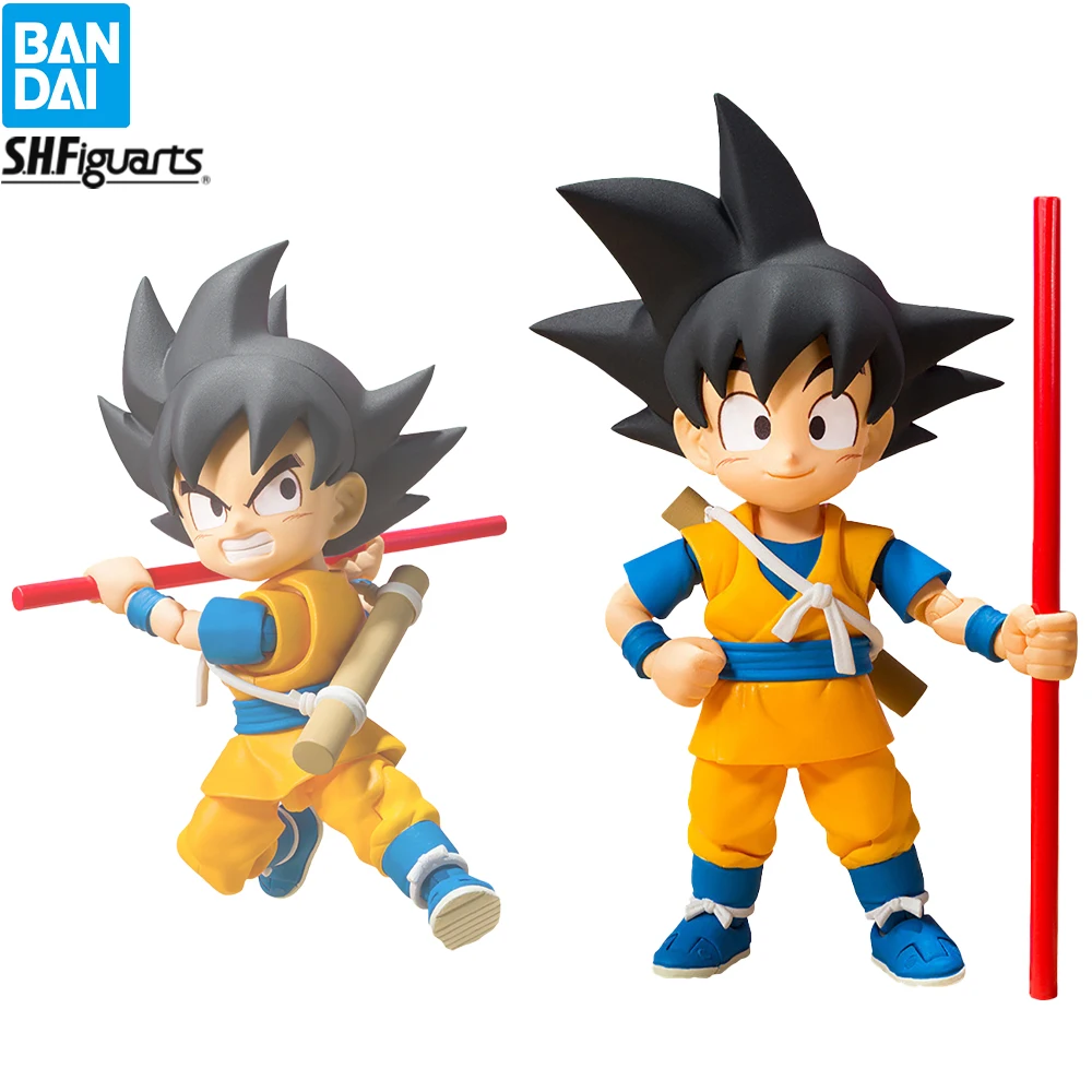 BANDAI S.H.Figuarts Dragon Ball Daima Son Goku Mini 1/12 Action Doll Collectible Anime Figure Model Toy Gift