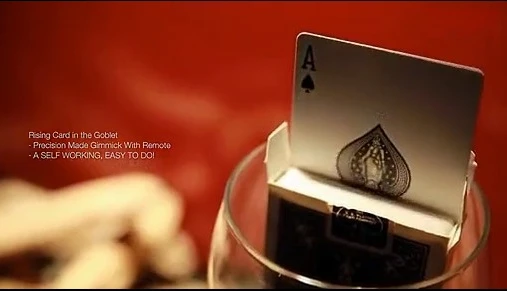 RR.C. Truque de cartas de ascensão final, adereço mágico profissional de perto com anel suave, mágica para ilusões elegantes, mentalismo, magia