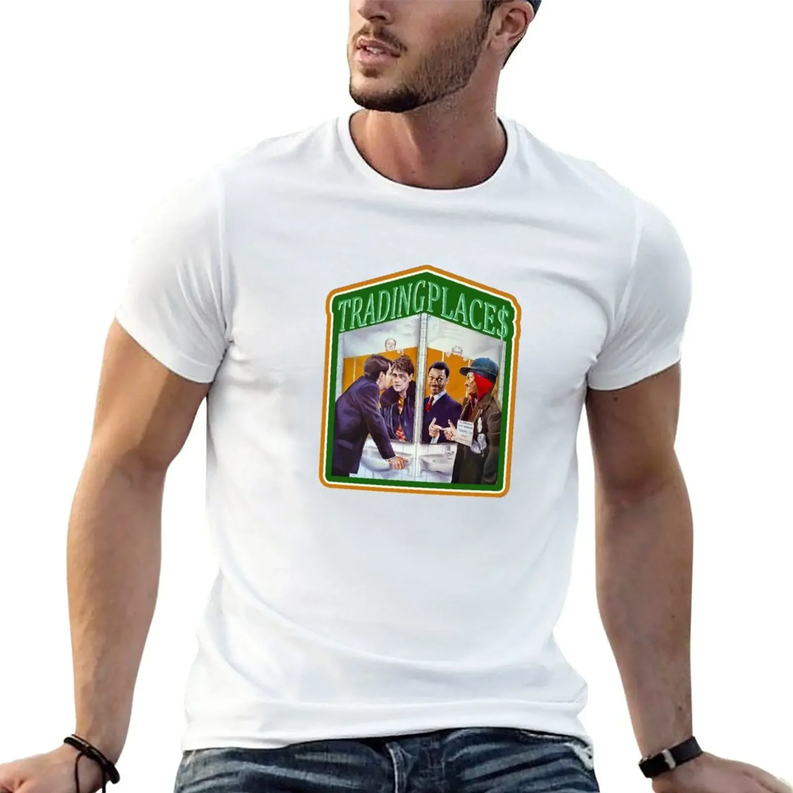 Trading Places Vintage Image T-Shirt customizeds vintage clothes blanks men t shirts