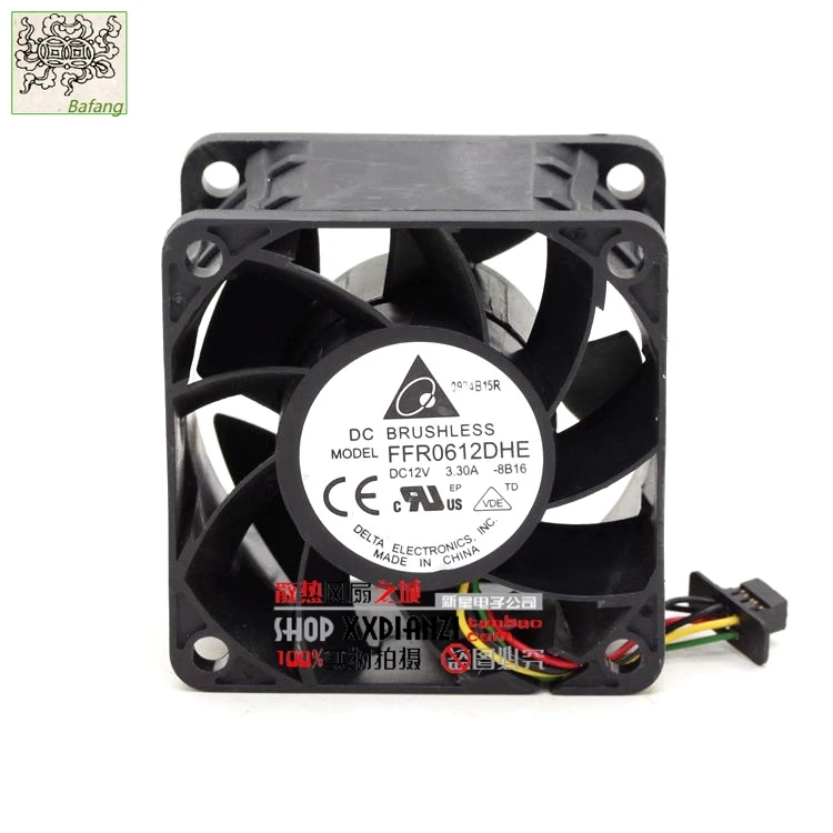 

Jinlingge для DELTA 6038 FFR0612DHE 12 В 3,30 А 6 см охлаждающий вентилятор