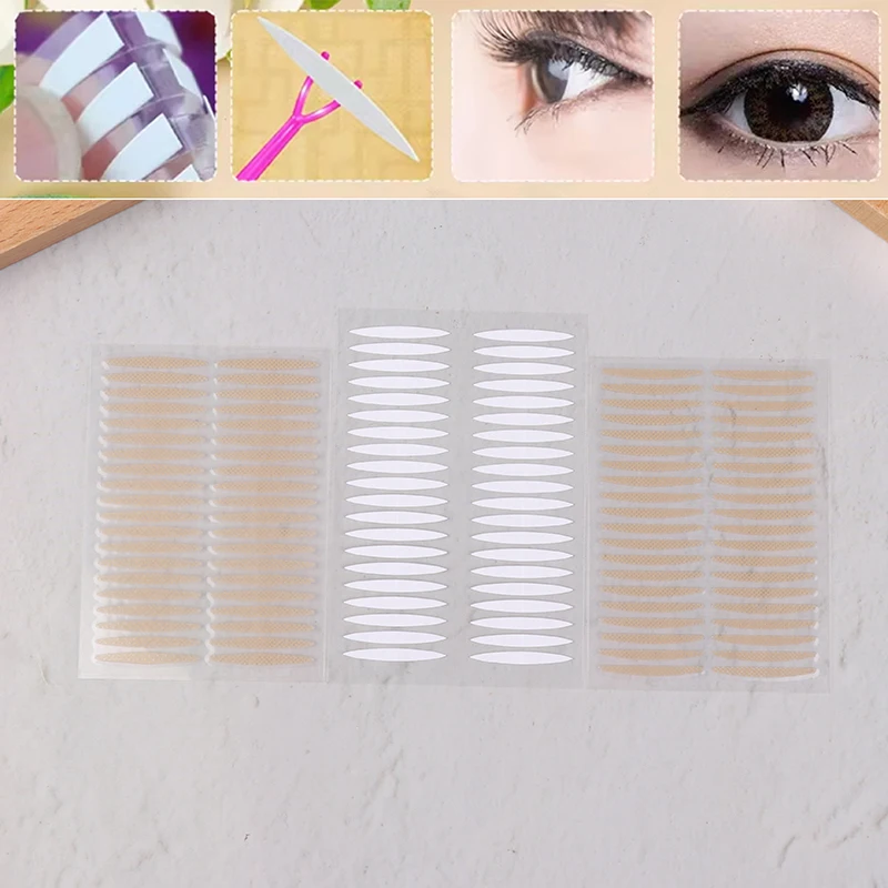 

400Pcs/10 Sheets Invisible Double Eyelid Tape Self-Adhesive Transparent Eyelid Stickers Waterproof Fiber Stickers For Eyelid