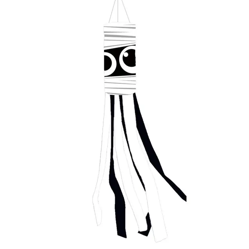 Halloween Ghost Windsocks Windpipe Flag With Creepy Ghost Holiday Gifts Horror Theme Party Decor For Restaurants Courtyard Lawn