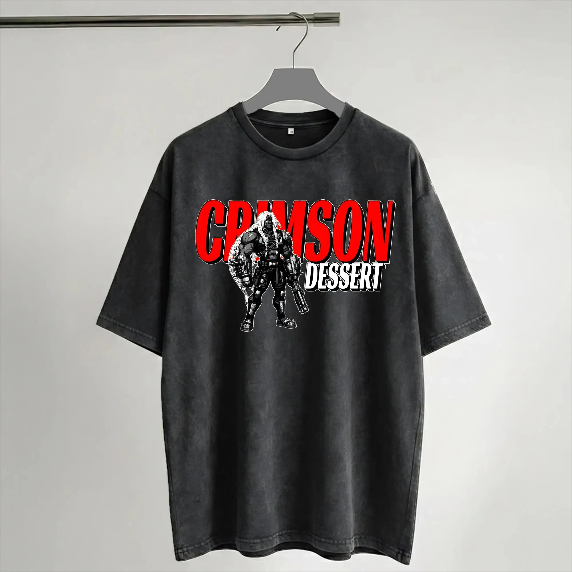 Pearl abyss crimson desert  Washed T Shirt Streetwear Hip Hop Retro T-Shirt  Tee Shirt Men Women Short Sleeve High Street