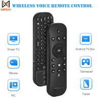 G60S Pro Air Mouse Wireless Voice Remote Control 2.4G Bluetooth Dual Mode IR Learning With Backlit for Android TV Box