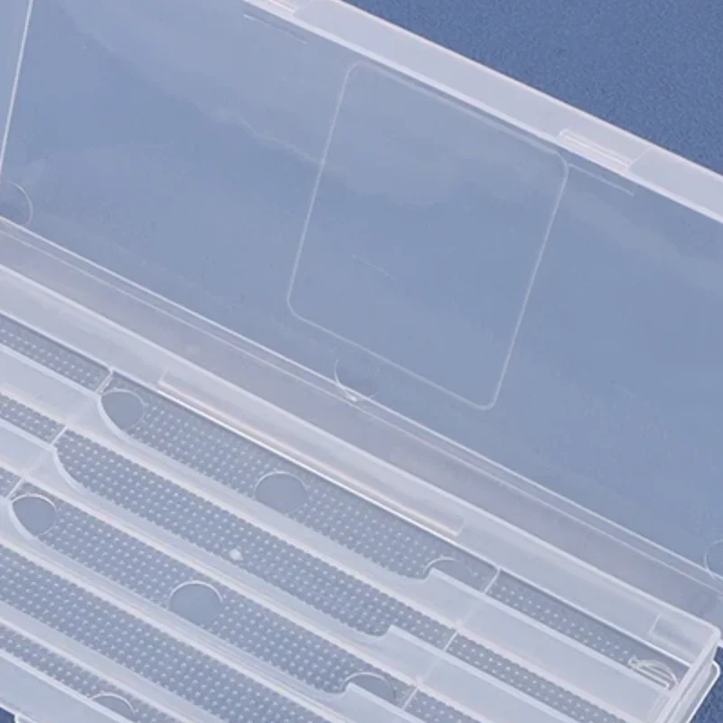 Plastic Twist Drill Empty Box Storage Box Toolbox Tool Accessories Woodworking Drill Bit 5/10 Hole Transparent Packaging Case