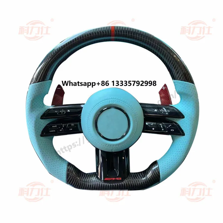 

High End Leather Carbon Fiber Steering Wheel Is Suitable for MercedesBenz S-Class E C CLS GLA GLK GT Class W203 W205 W221