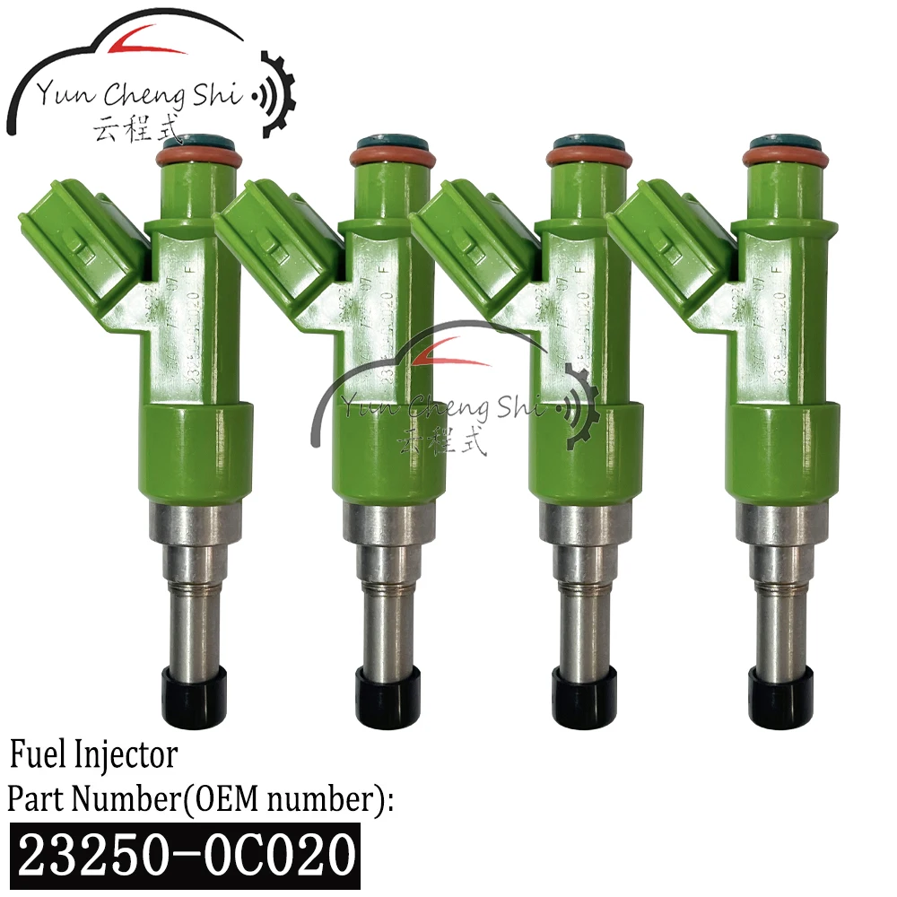 4psc/lot Original fuel injector Japanese car Accessories for Toyota 2TRFE Hilux Vigo Oem Number 23250-0C020