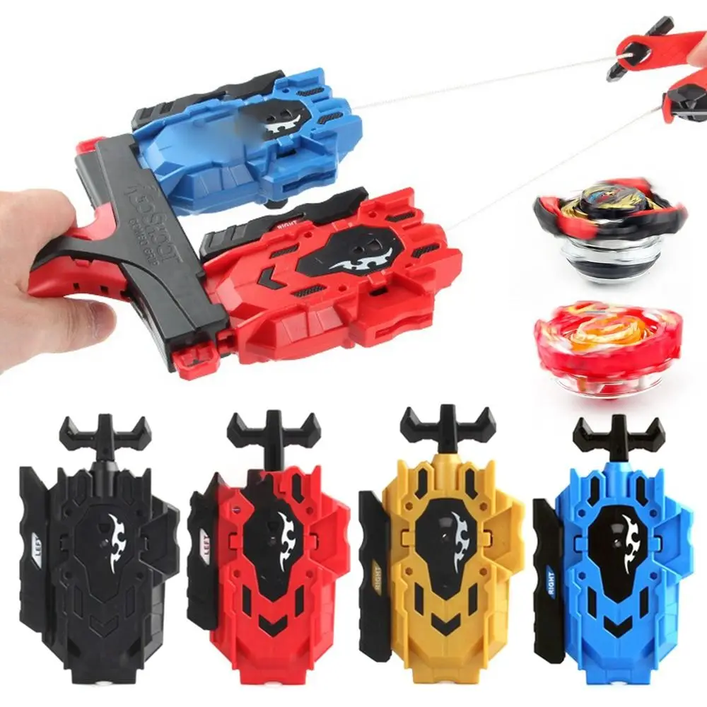 New Two-way Spinning Top Burst Launcher Turn Spinning Tops Gyro Pull Rod Wire Anime Custom Right and Left Children