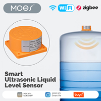 MOES Tuya WiFi/Zigbee Smart Ultrasonic Liquid Level Sensor Water Tank Monitor With RealTime Alarm Notification APP RemoteControl