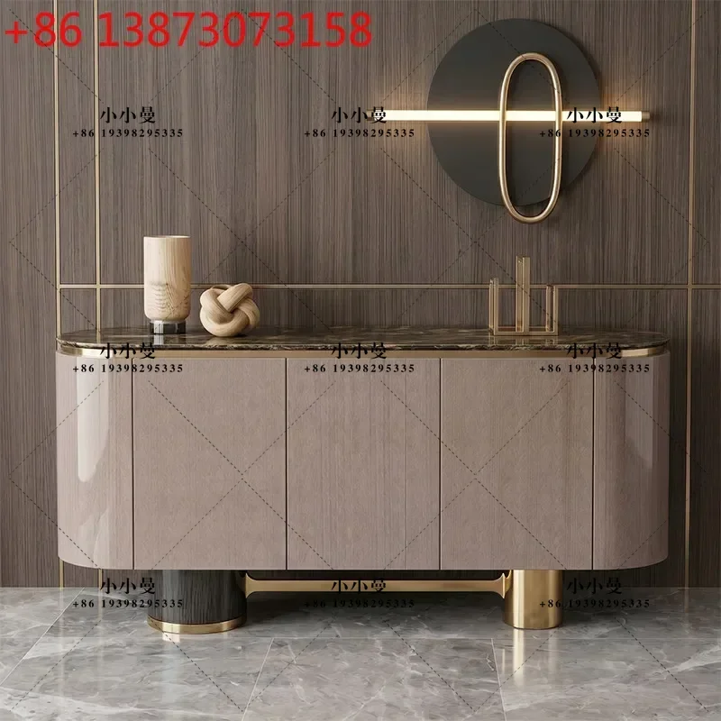 Italian porch cabinet, living room side cabinet, storage, modern villa simple dining side cabinet, tea cabinet