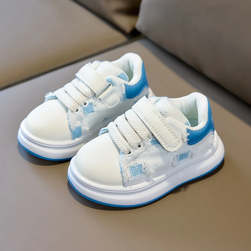 Kinder Freizeitschuhe mit Klettverschluss Weiche Sohle Jungen Mädchen Sportschuhe Runde Zehen Rutschfest 2026 Brandneue Kinder-Outdoor-Schuhe – Detail 7