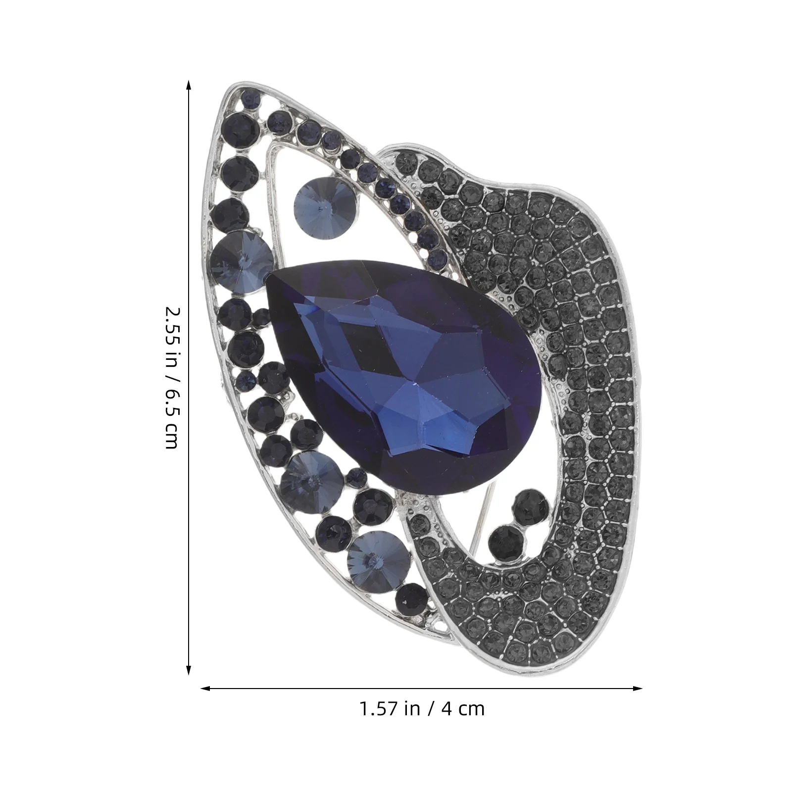 الأوروبي خمر حجر الراين بروش دبوس أنيق سبيكة كريستال التلبيب دبوس للسيدات فستان بتصميم بدلة وشاح حفل زفاف الذكرى #2