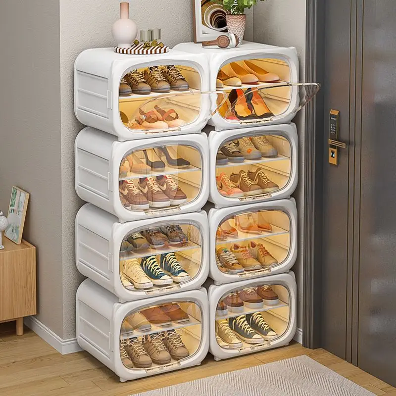 New Simple Dust-Proof Baby Shoe Storage Rack No Need Install Door Mount  Shoe Organizer