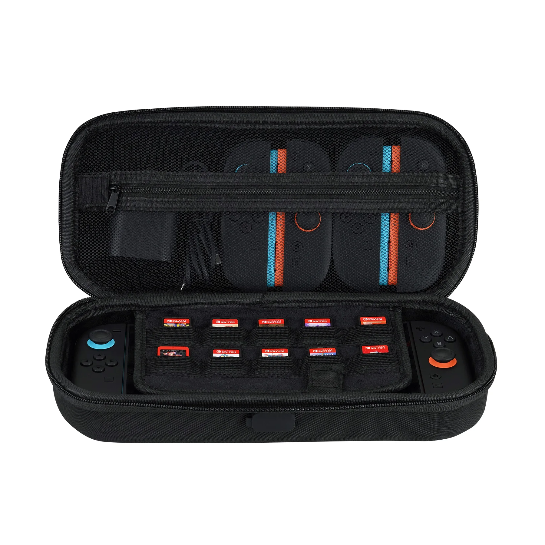 

PlayVital Carrying Case for Nintendo Switch 2 with Silicone Charging Port, Portable Travel Case with 10 Game Card Slots - Black