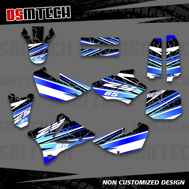 DSMTECH For YAMAHA YZ85 YZ 85 2002 2003 2004 2005 2006 2007 2008 2009-2014 Graphics Decals Stickers Motorcycle Background