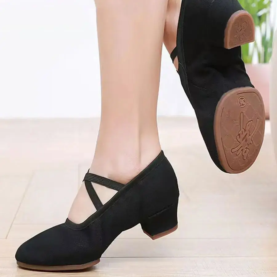 

Ballet Dance Shoes Women Teacher Stage Training Shoes Soft Sole Slippers Yoga Practice Shoes Girl's Jazz Dancing Performa Shoes