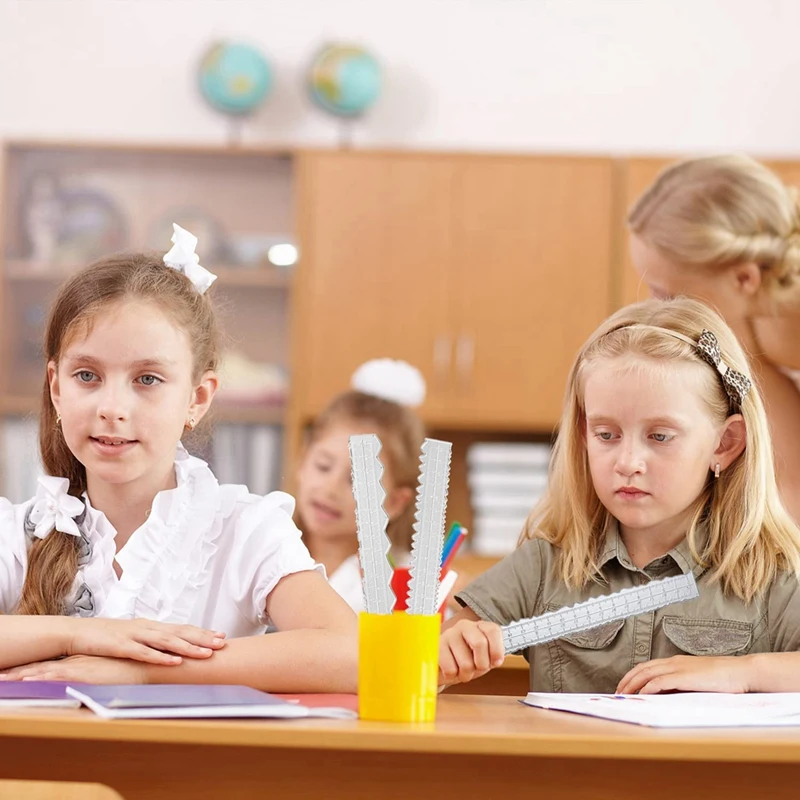 3 Styles Irregular Edge Ruler,Metal Craft Ruler Paper Tearing Ruler For Embossing With Scrapbook Jagged Edge Rulers