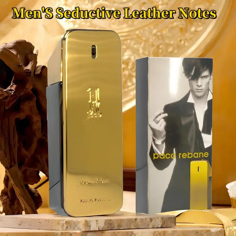 1/2/3PCS In Stock New Soft Golden Men'S Seductive Leather Notes Best Gifts For Men And Women 100ml