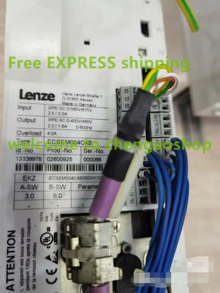 1pc USED Lenze Drive ECSEM004C4B TESTED  #V5F9 CH