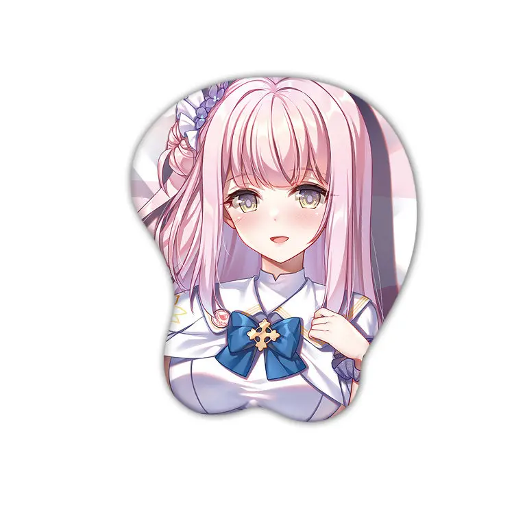 Misono Mika 3D Mouse Pad Blue Archive Game Hand Wrist Rest Mousepads Oppai Soft Mouse Mat Office Work Gaming Otaku Gift
