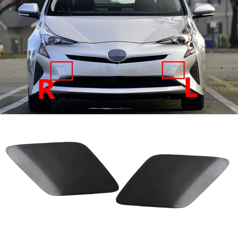 Front Bumper Unpainted Color Plastic Trailer Cap Tow Hook Eye Cover For Toyota Prius 2016 2017