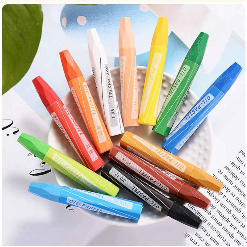 12-36 Crayons Stick Oil Pastel Art Pen Colors Pencil Wax Crayons For Drawing Paint Graffiti Pen Art Supplies