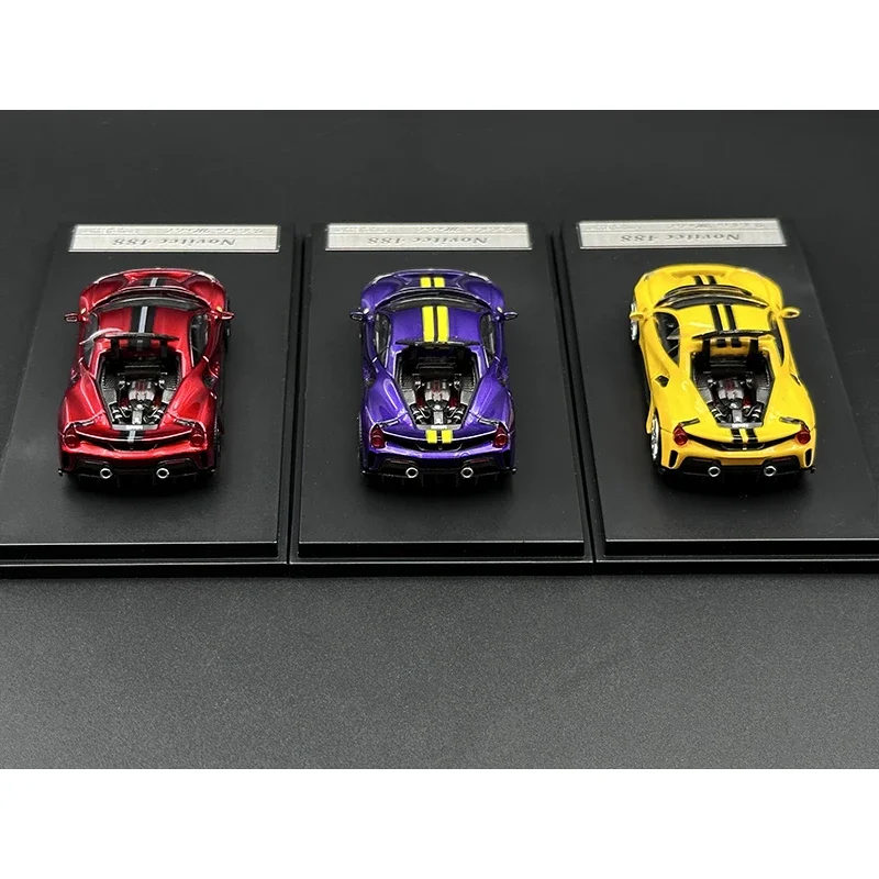 En Stock IM 1:64 Novitec 488 capó de motor de pista abierto Diecast Diorama colección de modelos de coches juguetes en miniatura Ichiban