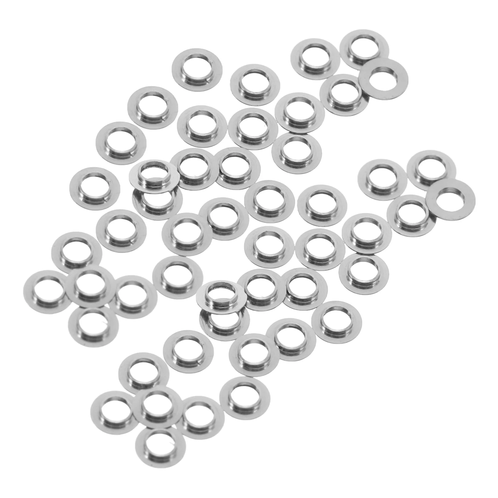 50 Pcs Eyeglass Convex Gasket Glasses Accessories Spacers Fixing Stainless Steel Gaskets