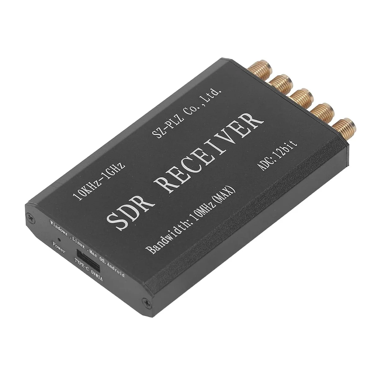 RSP1 SDR Receiver Aluminum Alloy Simplified Software Defined Radio Receiving Module 12Bit 10K-1GHz Bandwidth