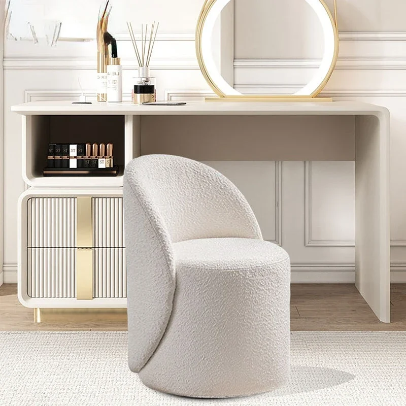 Bedroom Makeup Chair Backrest Makeup Stool Light Luxury Chairs Home Bedroom Vanity Chair Simple Dresser Stool Accent Chairs