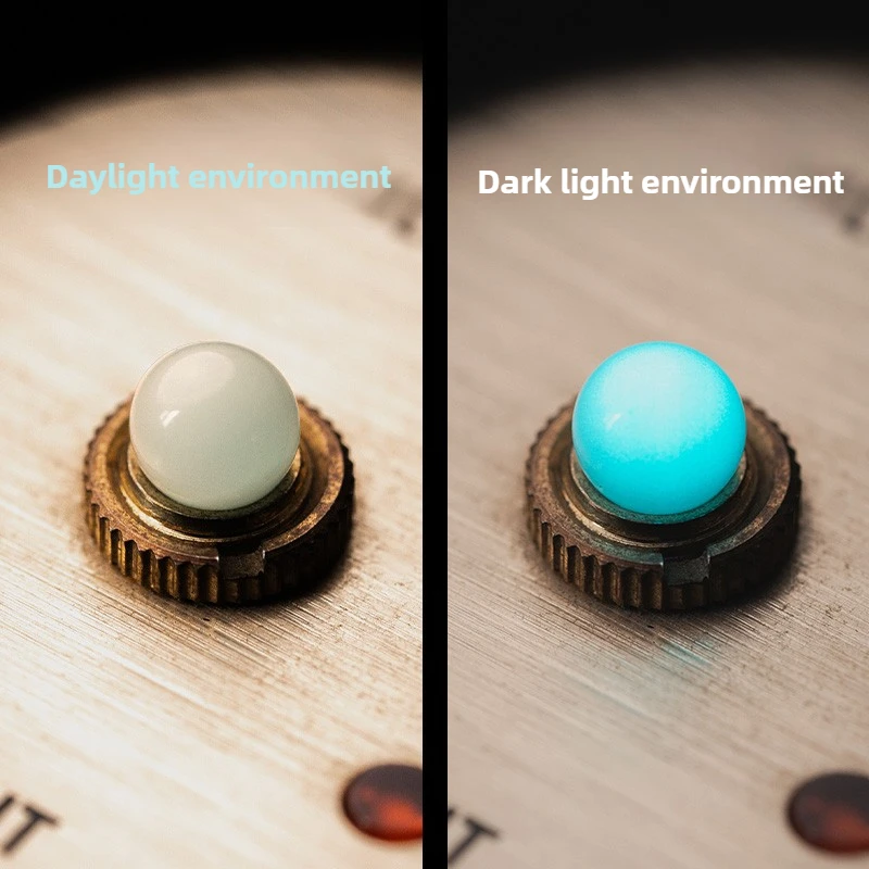 LAUTIE BIT05 mécanique métal EDC Fidget Gyro bricolage accessoires verre saphir entretoise 5mm perle accessoires modifiés