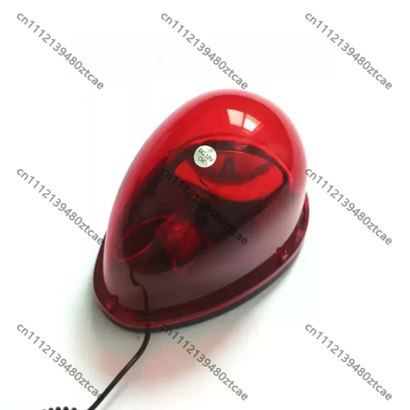 Magnetic Suction Snail Rotating Warning Light,Sound‑Enabled Strobe Beacon Light,12V‑24V Vehicle Engineering Alarm Lamp