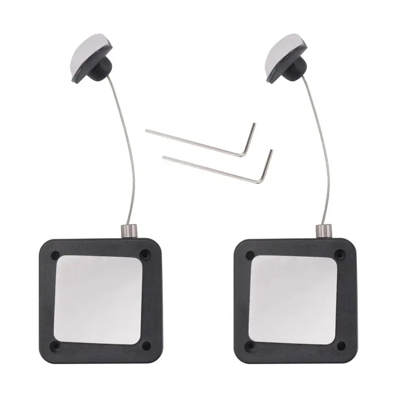 

T36C Retractable Remote Control Tethers, Remote Cable Lock , 6.6Ft /2M Remote Control Security Lock For TV And DVD 2 Pcs