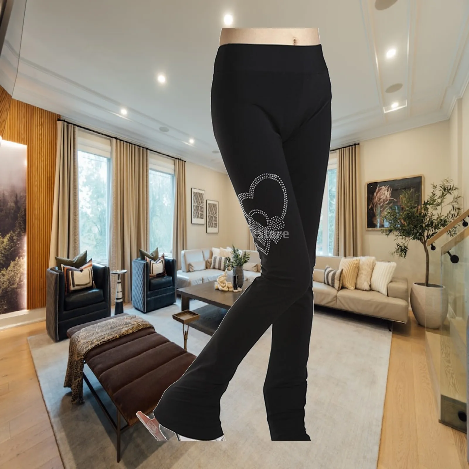 Figure Skating Long Pants Trousers Wear Thickening Over The Boot Tights for Adults Children Competition Training
