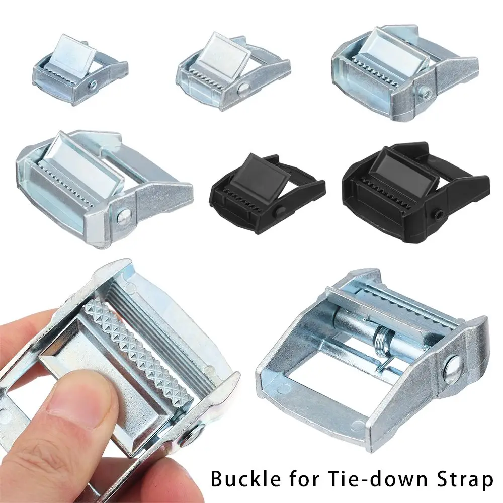 Outdoor Camping Climbing Zinc Alloy Buckle Fixed Tensioner Knuckle Closure Ratchet Buckle for Heavy Duty Tie-down Cargoes Strap