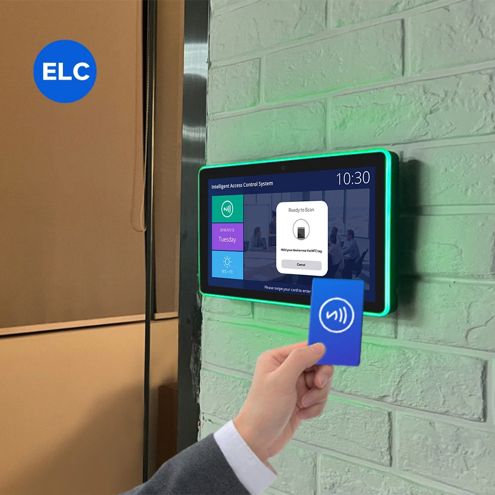 10.1 Inch POE Tablet Wall Mount Meeting Room Android Optional NFC Tablet Touch Screen 2+16GB Surrounding Led Light Tablette PC