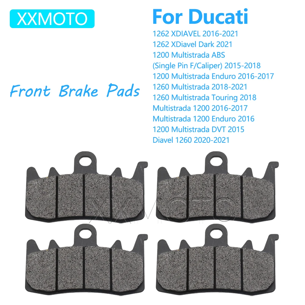 

Front Brake Pads Set For Ducati 1262 XDiavel Dark 1200 Multistrada Diavel 1260 ABS DVT Touring Enduro Motorcycle Accessories