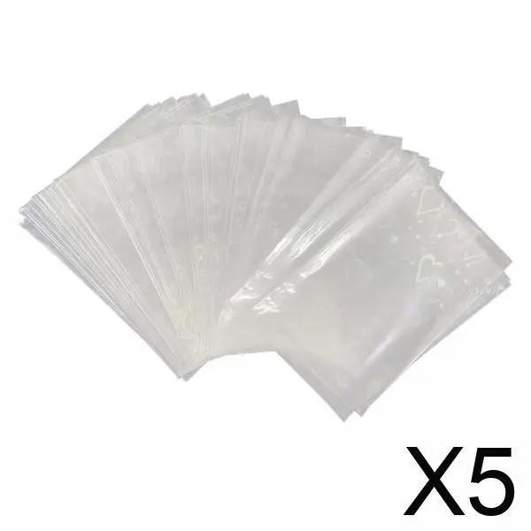 

5xCard Sleeves Card Collectible for Baseball Card Game Card Heart 57x88mm